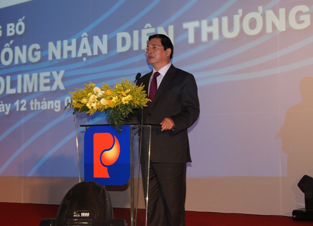 Bộ trưởng Bộ Công Thương Vũ Huy Hoàng phát biểu tại Lễ công bố.