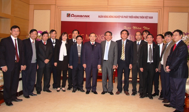 Đoàn đến thăm và chúc Tết Ngân hàng Nông nghiệp và Phát triển nông thôn Việt Nam