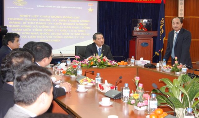 Phát biểu của đồng chí Lại Văn Đạo, Bí thư Đảng ủy, Tổng Giám đốc Tổng Công ty Đầu tư và Kinh doanh vốn nhà nước SCIC-đơn vị đại diện quản lý vốn nhà nước tại Vinaconex