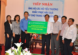 Hình ảnh buổi trao ủng hộ