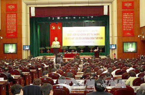 Quang cảnh hội nghị chiều 7/3. (Ảnh: TTXVN)