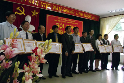 Các CTV tiêu biểu được khen thưởng tại Hội nghị 