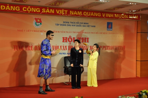 Hội thi Tuổi trẻ Dầu khí với văn hóa doanh nghiệp Petrovietnam. Ảnh minh họa