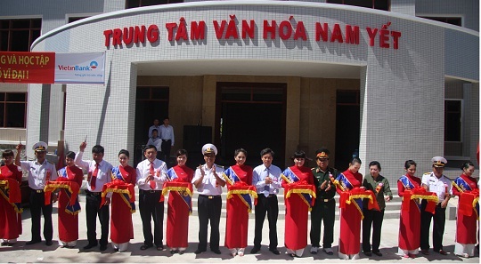 Lễ cắt băng khánh thành Trung tâm Văn hóa Nam Yết.