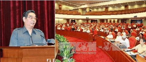 Đồng chí Lê Hồng Anh phát biểu tại Hội nghị (Ảnh: Doãn Tấn/TTXVN) 