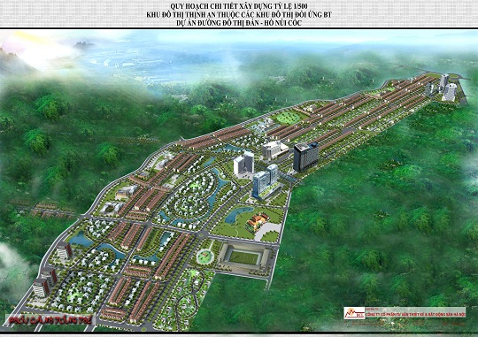 Quy hoạch Khu đô thị Thịnh An thuộc các khu đô thị đối ứng BT Dự án Đường đô thị Đán - Hồ Núi Cốc