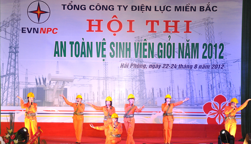 Khai mạc Hội thị an toàn vệ sinh viên giỏi năm 2012 EVN NPC