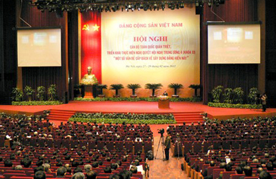 Hội nghị cán bộ toàn quốc do Bộ Chính trị triệu tập để phổ biến, quán triệt nội dung Nghị quyết Trung ương 4 (khóa XI)