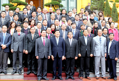 Các doanh nghiệp cùng trao đổi phương pháp, triết lý kinh doanh để làm sao không chỉ có 54 doanh nghiệp đạt Thương hiệu quốc gia mà thời gian tới phải nhiều hơn