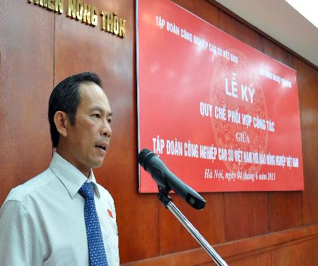 Ông Trần Ngọc Thuận - TGĐ Tập đoàn CN Cao su Việt Nam