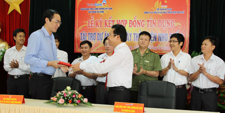 Lễ ký kết hợp đồng tín dụng tài trợ Dự án thủy điện Nho Quế 2