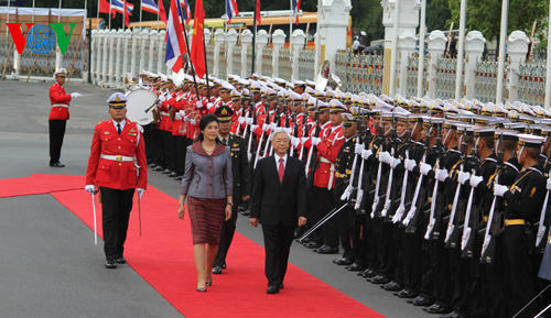 Tổng Bí thư Nguyễn Phú Trọng chân thành cảm ơn sự đón tiếp trọng thị, chu đáo mà Chính phủ và nhân dân Thái Lan dành cho Tổng Bí thư và Đoàn đại biểu cấp cao Việt Nam
