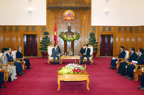 Thủ tướng Nguyễn Tấn Dũng tiếp ông Masayuki Yamauchi, Chủ tịch Ủy ban tư vấn về văn hóa của Thủ tướng Nhật Bản