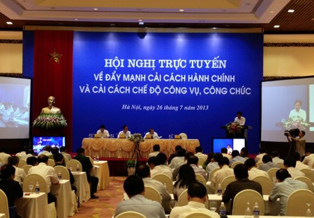 Hội nghị trực tuyến toàn quốc về đẩy mạnh cải cách hành chính và cải cách chế độ công vụ, công chức, sáng 26/7