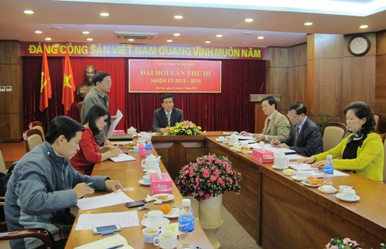 Đại hội chi bộ Ban Tuyên giáo nhiệm kỳ 2013 - 2015
