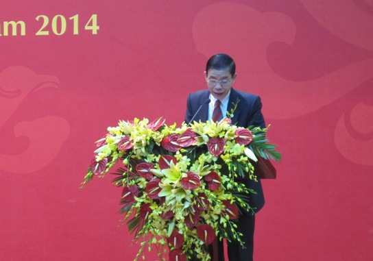 Đồng chí Vũ Đức Kiển - Trưởng ban Tổ chức báo cáo công tác tổ chức xây dựng Đảng năm 2013