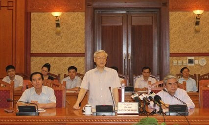 Tổng Bí thư Nguyễn Phú Trọng làm việc với Thường trực Hội đồng Lý luận Trung ương