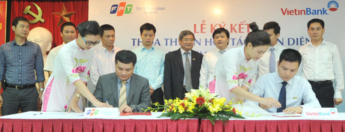 Lễ ký kết thỏa thuận hợp tác toàn diện giữa VietinBank và FPT IS