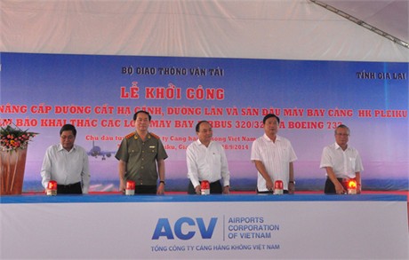 Lễ khởi công dự án nâng cấp Cảng hàng không Pleiku,