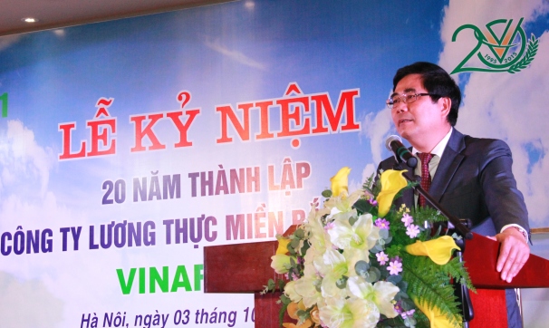 Đồng chí Cao Đức Phát, Ủy viên TW Đảng, Bộ trưởng Bộ Nông nghiệp và PTNT phát biểu tại buổi Lễ.