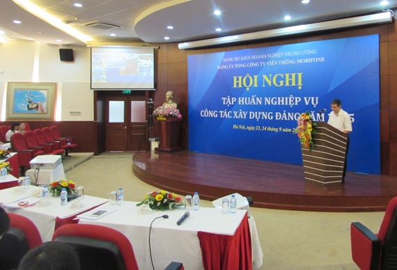 Đảng bộ Tổng công ty Viễn thông MobiFone tập huấn nghiệp vụ công tác xây dựng Đảng năm 2015