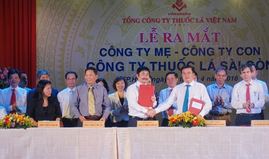 Lễ ra mắt Công ty mẹ - con Công ty Thuốc lá Sài Gòn 