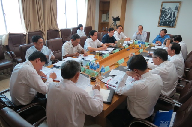 Quang cảnh buổi làm việc tại TCT Cà phê VN