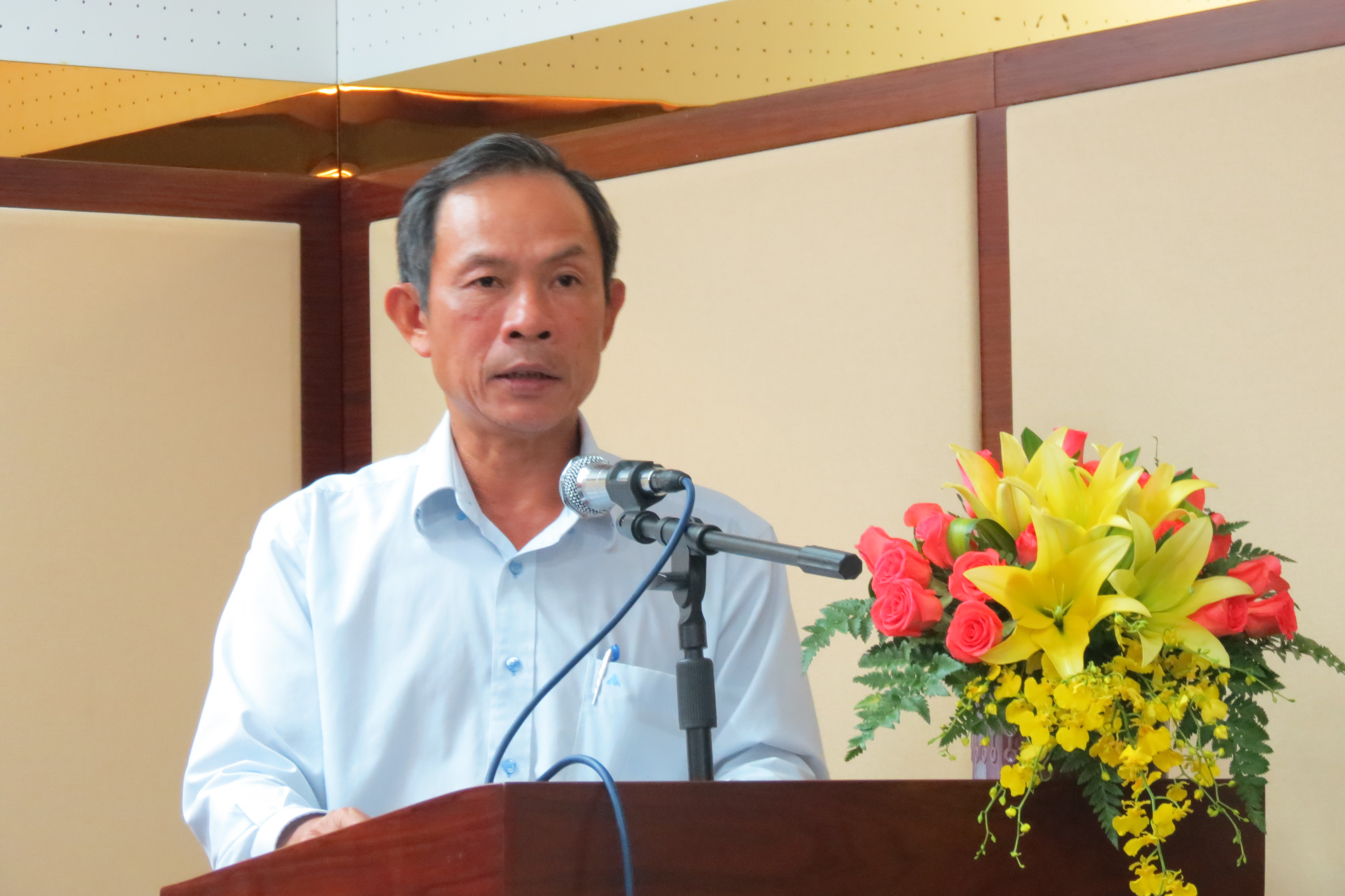 Đ/c Trần Ngọc Thuận – Ủy viên Ban Thường vụ Đảng ủy Khối DNTW, Bí thư Đảng ủy, Tổng Giám đốc VRG kết luận Hội nghị