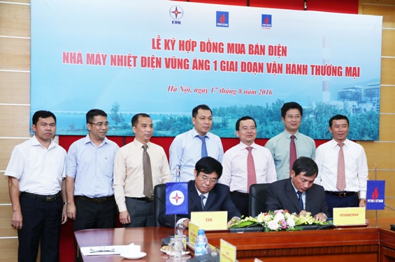 Ký hợp đồng mua bán điện NMNĐ Vũng Áng 1 giữa PVN và EVN