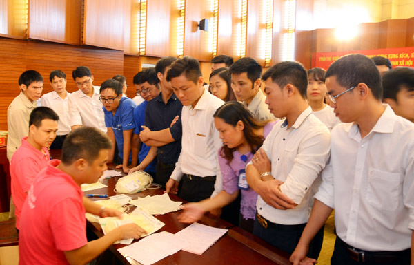 Ngày hội đã thu được gần 900 đơn vị máu.