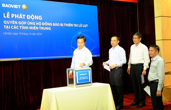 Ngay trong ngày đầu tiên phát động, Tập đoàn Bảo Việt đã quyên góp được hơn 1 tỷ đồng.