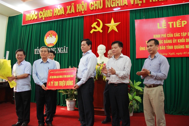 Đoàn đến thăm tỉnh Quảng Ngãi.