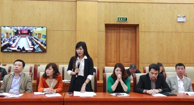 Đại biểu phản ánh tại Hội nghị.