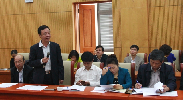 Đại biểu phản ánh tại Hội nghị.