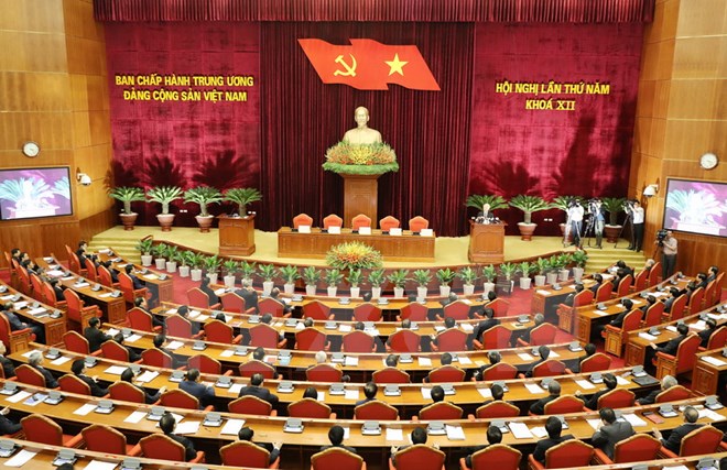 Toàn cảnh phiên bế mạc Hội nghị.