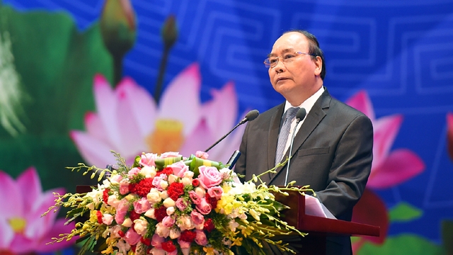 Thủ tướng Chính phủ Nguyễn Xuân Phúc phát biểu tại Hội nghị.