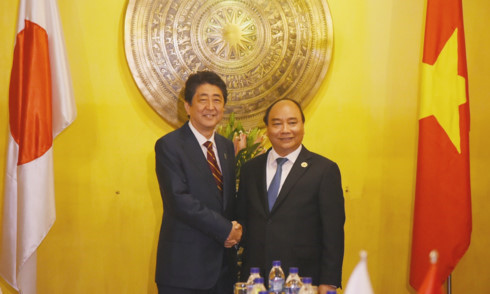 Chủ tịch nước Trần Đại Quang tiếp Tổng thống Nga Putin.