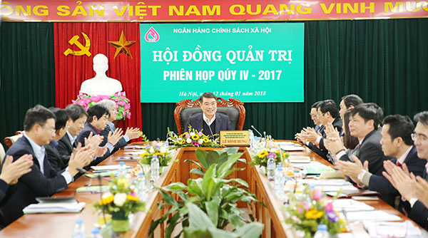Thống đốc NHNN kiêm Chủ tịch HĐQT NHCSXH Lê Minh Hưng chủ trì phiên họp