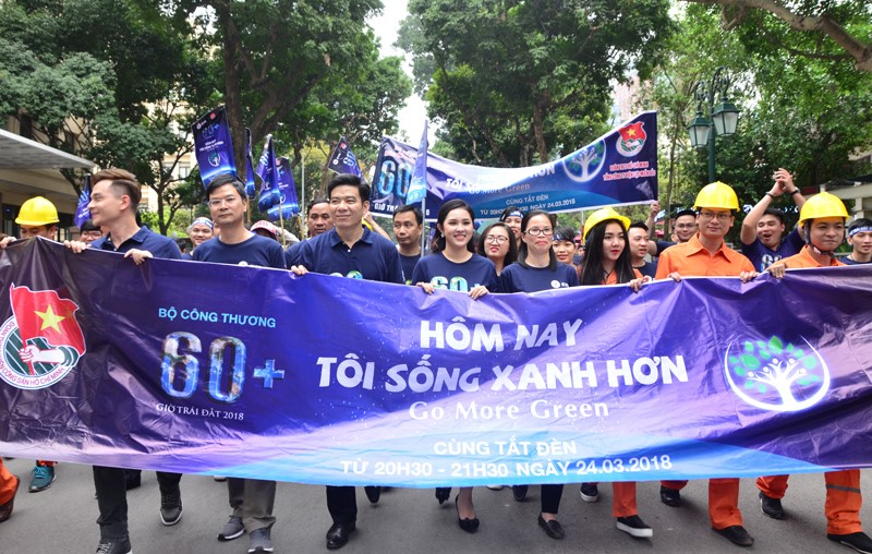 Đoàn Tập đoàn Điện lực VN tổ chức chương trình “Giờ trái đất 2018”.