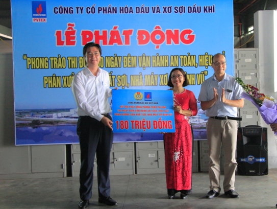 Công đoàn ngành dầu khí tại Lễ phát động của PVTEX