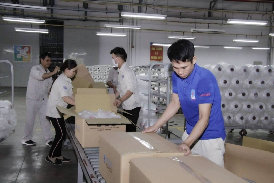 Khoảng 500 tấn sợi DTY đã được PVTEX xuất xưởng phục vụ các doanh nghiệp dệt may trong nước