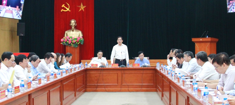 Đồng chí Phạm Viết Thanh - Ủy viên Trung ương Đảng, Bí thư Đảng ủy Khối phát biểu tại Hội nghị.