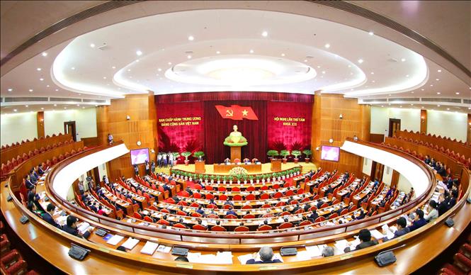 Toàn cảnh Hội nghị Trung ương 8 khóa XII.