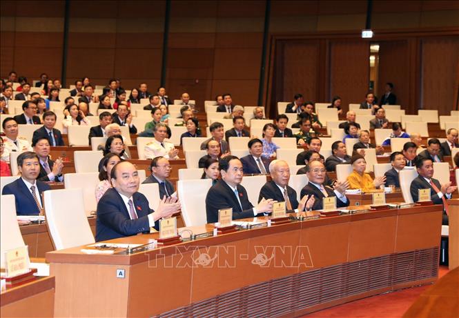 Các đại biểu dự phiên bế mạc Kỳ họp.