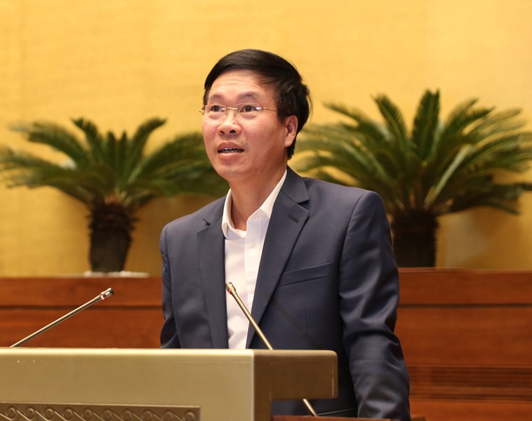 Ủy viên Bộ Chính trị, Bí thư Trung ương Đảng, Trưởng Ban Tuyên giáo Trung ương Võ Văn Thưởng kết luận Hội nghị.