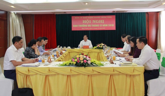 Đồng chí Phạm Viết Thanh - Ủy viên Trung ương Đảng, Bí thư Đảng ủy Khối chủ trì Hội nghị.