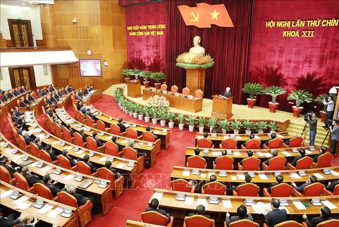 Toàn cảnh phiên bế mạc Hội nghị.