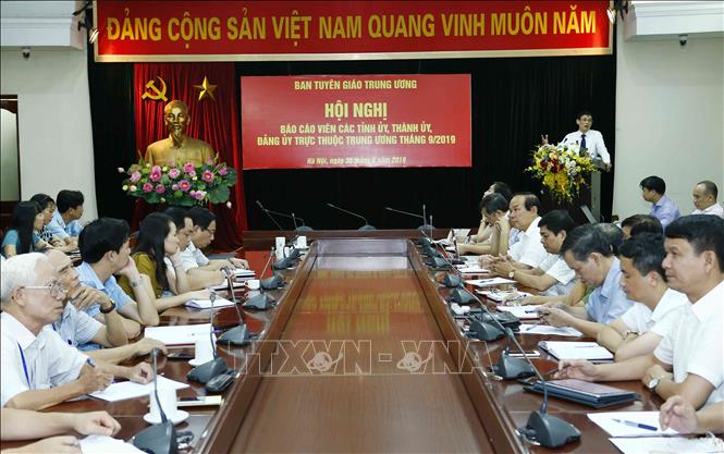 Quang cảnh Hội nghị tại điểm cầu Hà Nội.