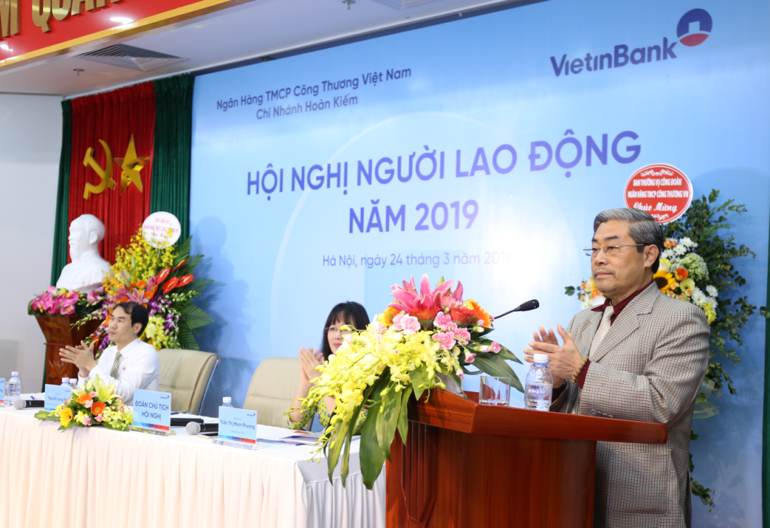 Đồng chí Nguyễn Long Hải phát biểu tại Hội nghị Người lao động năm 2019