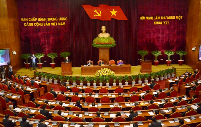 Hình minh họa: Phiên khai mạc Hội nghị Trung ương 11 khóa XII.